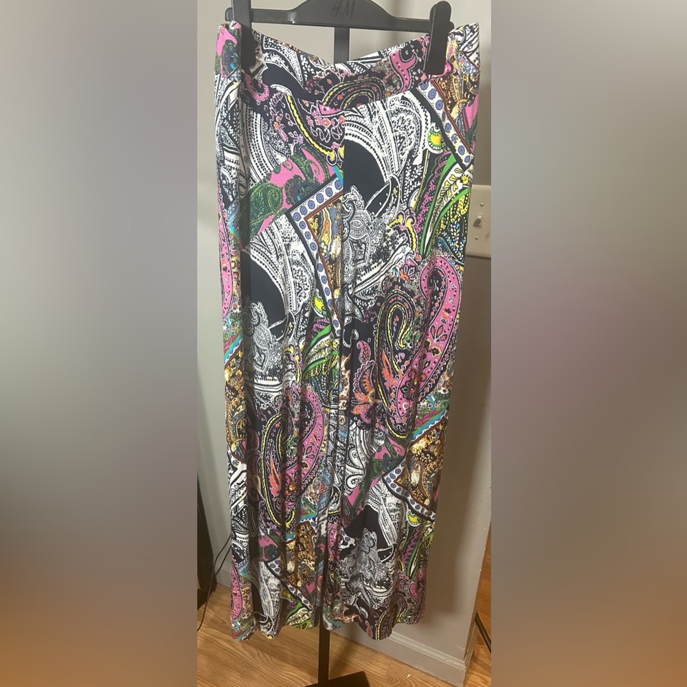 Lauren By Ralph Lauren Pull on Paisley Pants